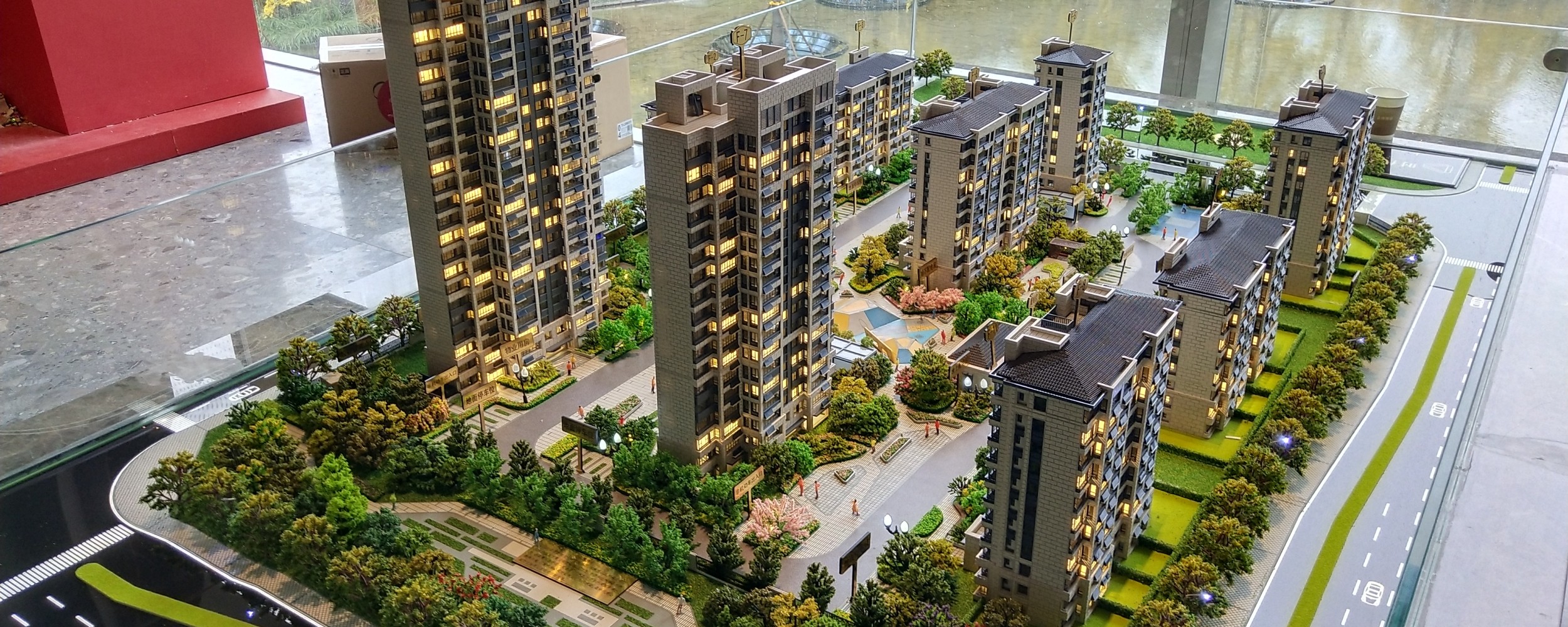 项目f地块小沙盘图