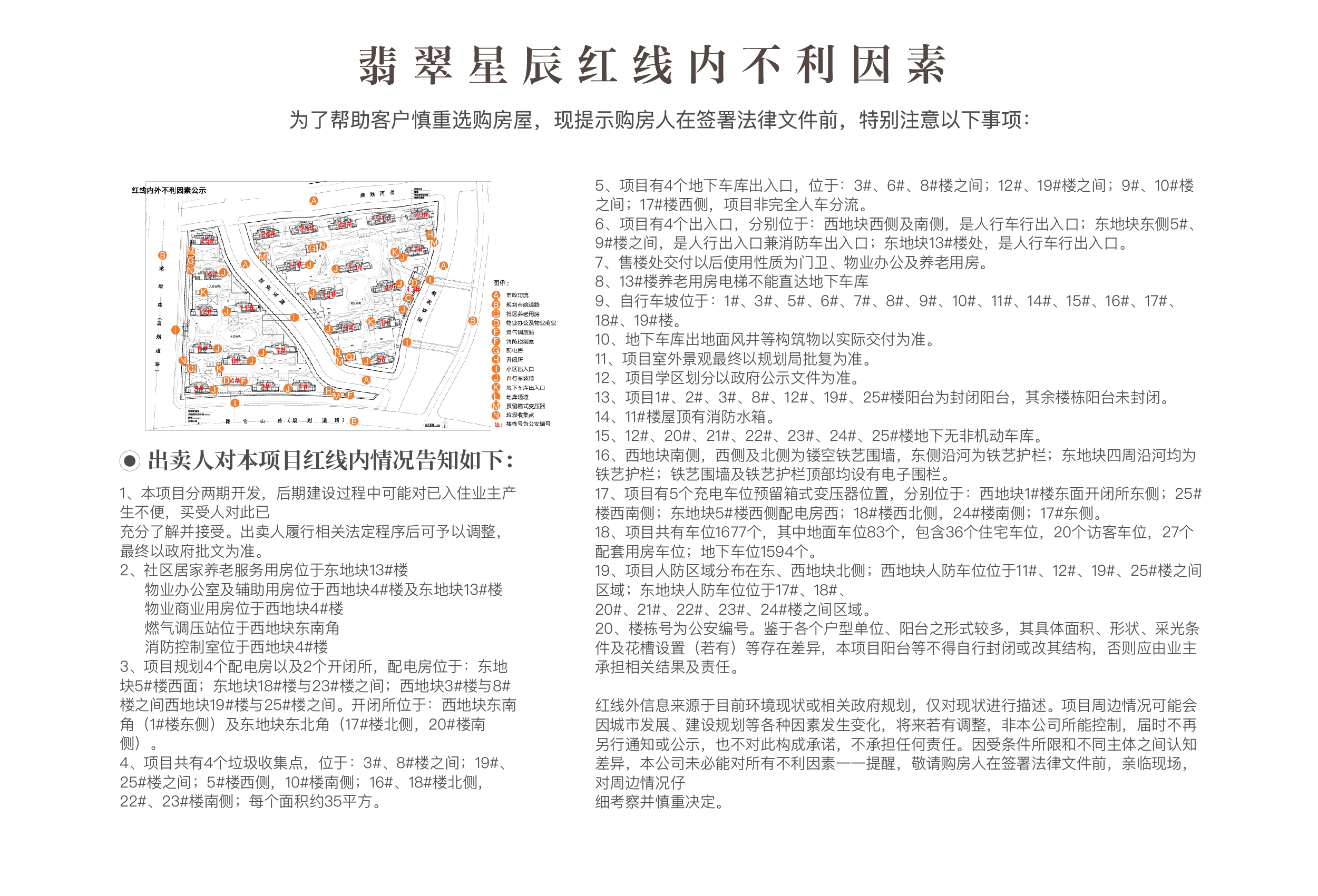 项目红线内不利因素